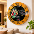 Personalized Photo Wall Clock | 10×10 Inch | Customized Birthday & Anniversary Gift